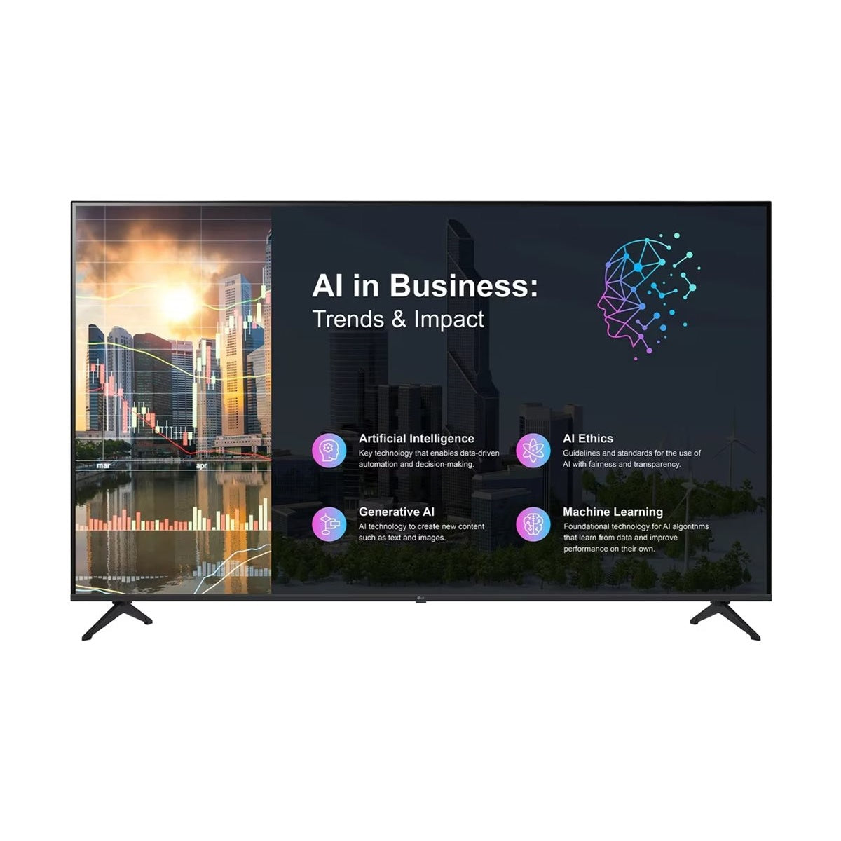 LG PK640S Series 65" 8ms 60Hz UHD 4K HDR Commercial Signage TV 65PK640S0UB