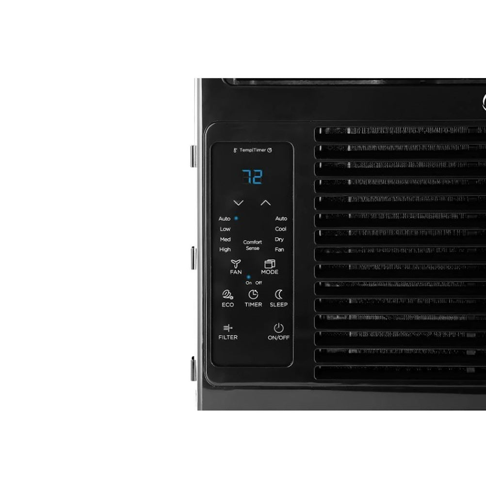 Midea 6,000 BTU DOE Window Air Conditioner with ComfortSense Remote, for spaces up to 250 sq. ft. MAW06R1WBL-T