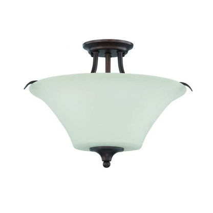 LUMINANCE Semi Flush Mount Darby 3-Light 100W Provincial Bronze F18046-64