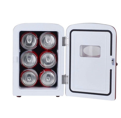 Dr Pepper Portable 6-can Mini Fridge Burgundy MIS135DRP
