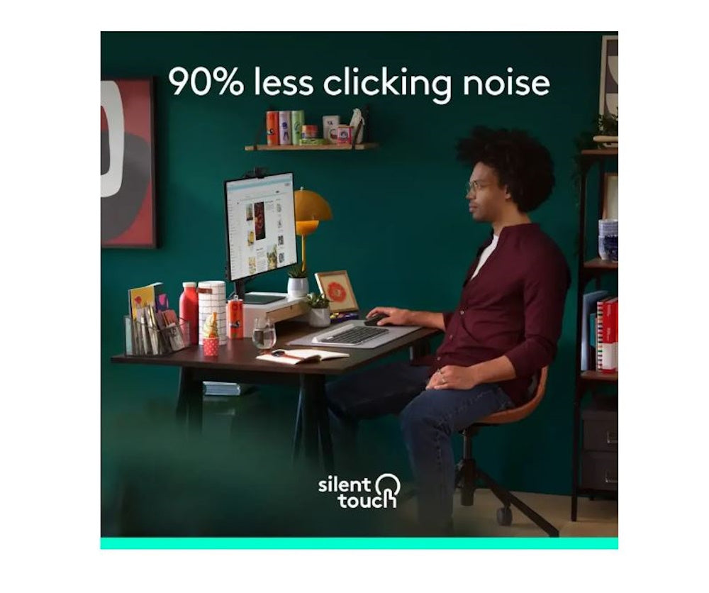 Logitech Signature M650L Wireless Optical Mouse Silent Clicks Graphite 910-007636