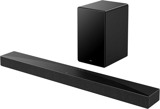 TCL Q65H Q Class 5.1 Channel Soundbar with Dolby Atmos, Ray Danz Technology, and Wireless Subwoofer - Black