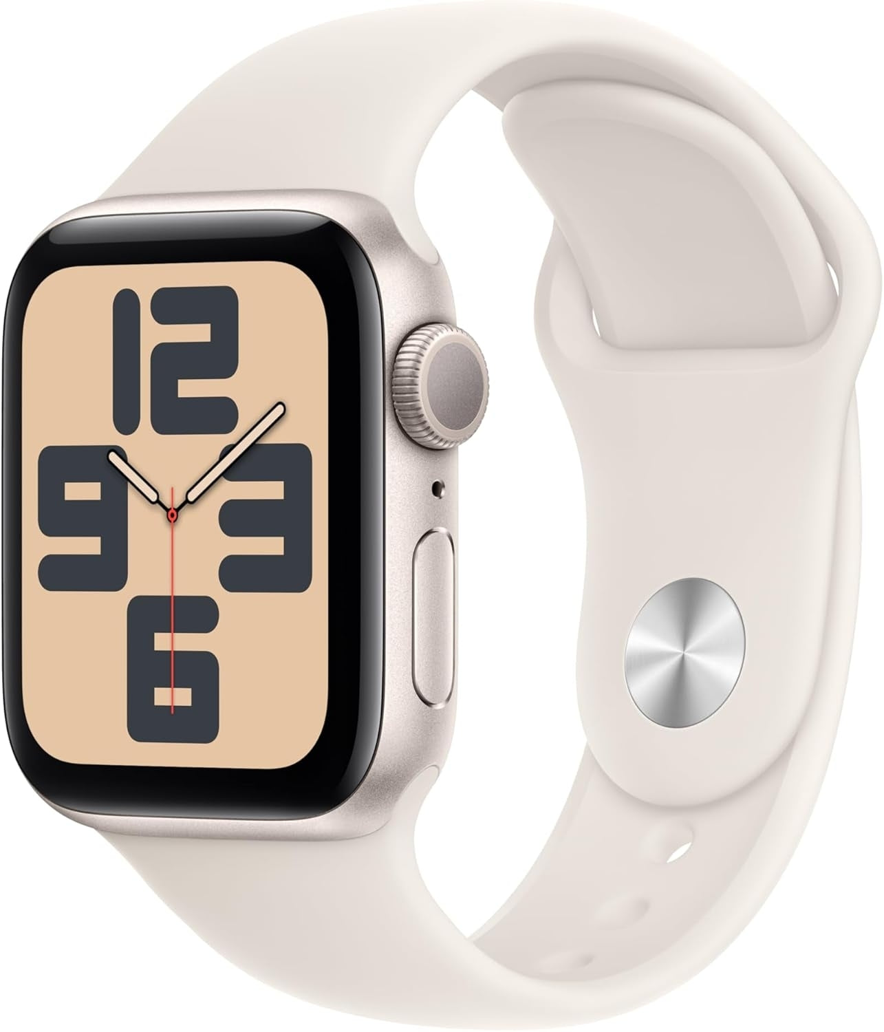 Apple Watch SE 2nd Gen (GPS) 40mm Aluminum Case with Starlight Sport Band MXEF3LL/A