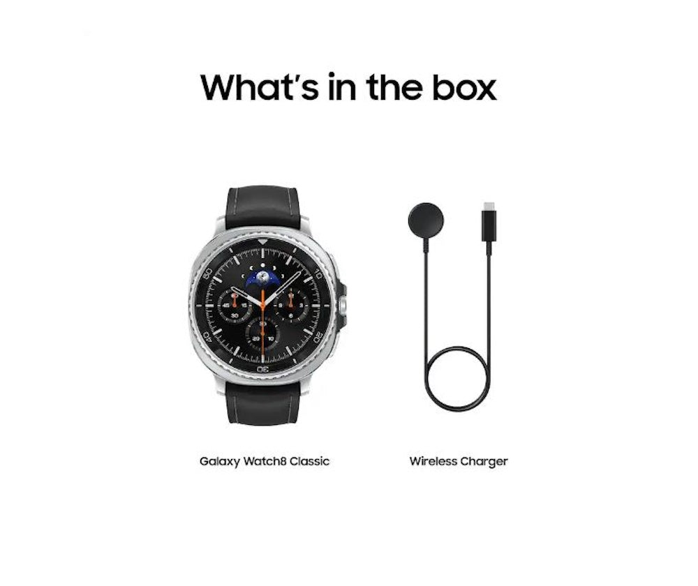 Samsung - Galaxy Watch8 Classic Stainless Steel Smartwatch 46mm BT - Black - (2025) SM-L500NZKAXAA