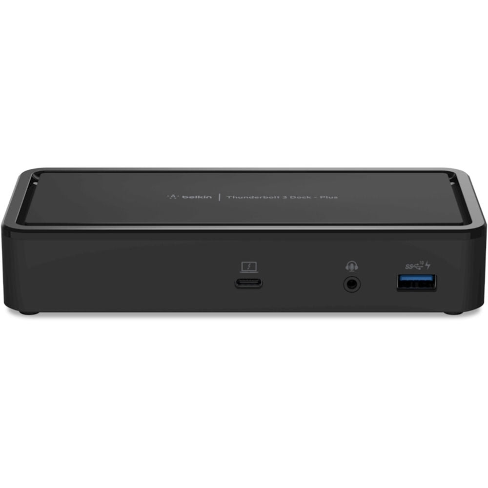 Belkin Thunderbolt 3 Dock Plus Thunderbolt 3 Cable USB-C Hub - 8-In-1 Docking Station for MacOS & Windows, Dual 4K @60Hz, 60W Upstream Charging