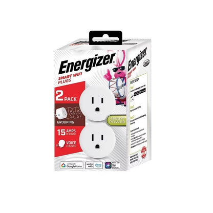 Energizer Connect Smart Wi-Fi Indoor Plug, 2 pack. EIX3-1003-PP2