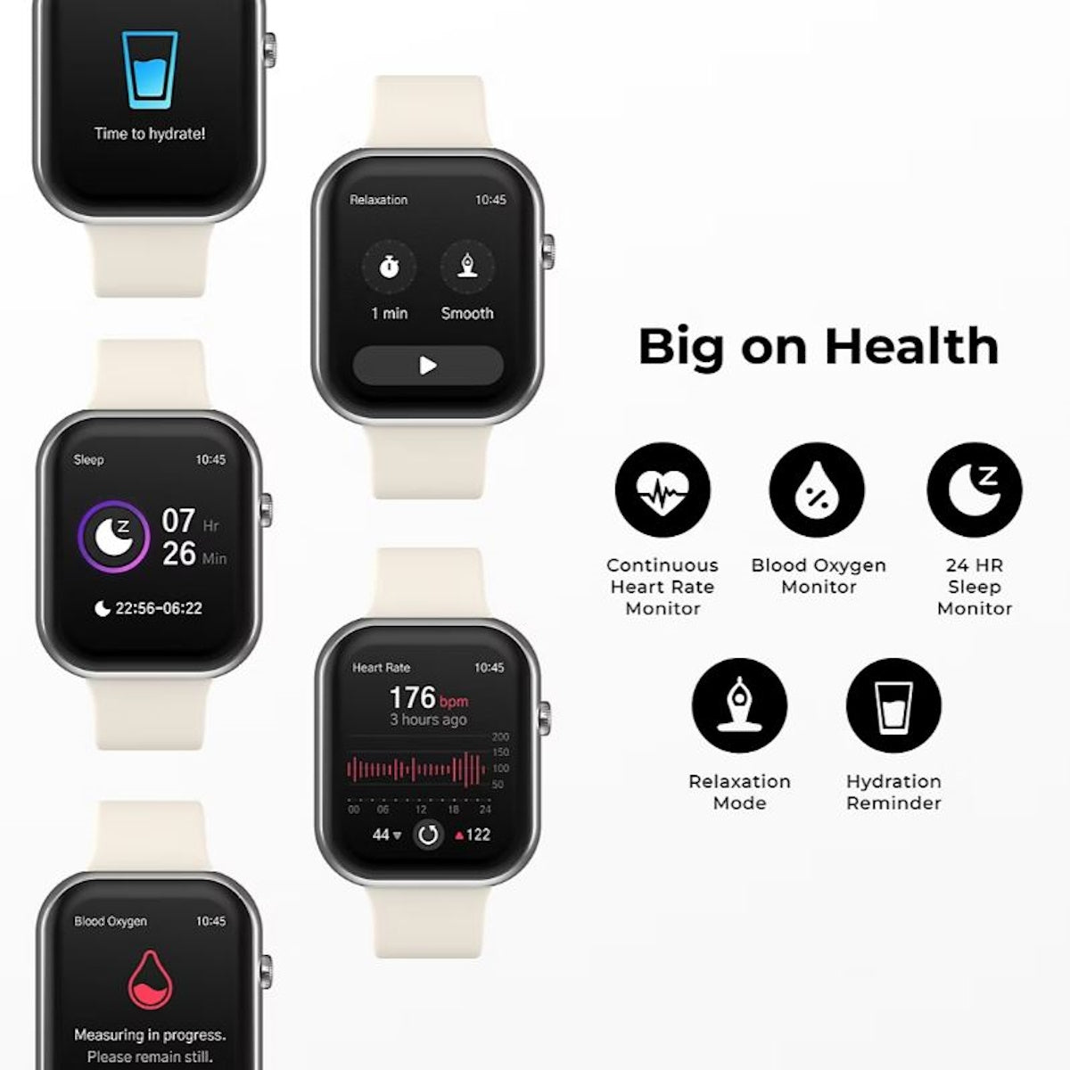iTouch Air 5 Smartwatch Black TA5L01-G02 44mm Fitness Tracker