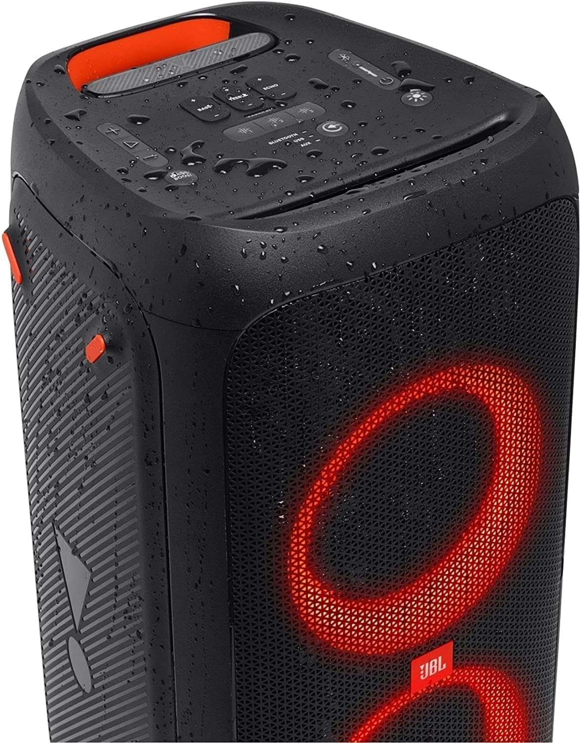 JBL PartyBox 310 Portable Party Speaker 240 Watts Black, 18 hrs battery life, Multicolor light, IPX4 Splashproof - JBLPARTYBOX310