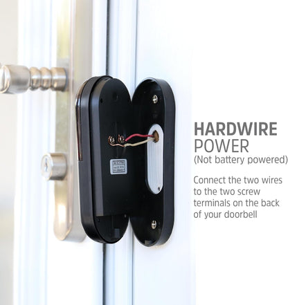 Energizer Connect Smart 2K 5GHz Wired Video Doorbell 2-Way Audio & Night Vision