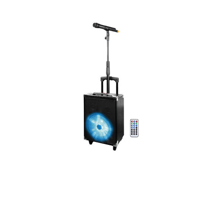 Technical Pro WASP680X 8" Rechargeable Bluetooth PA Speaker with Wireless Mic and Telescopic Mic Stand