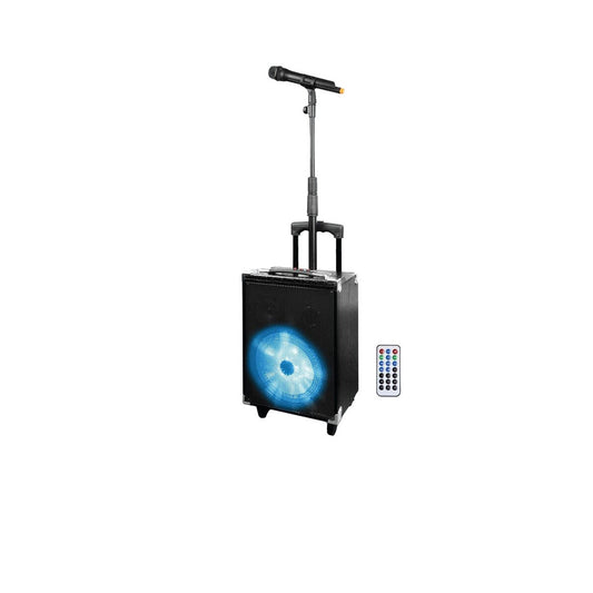 Technical Pro WASP680X 8" Rechargeable Bluetooth PA Speaker with Wireless Mic and Telescopic Mic Stand