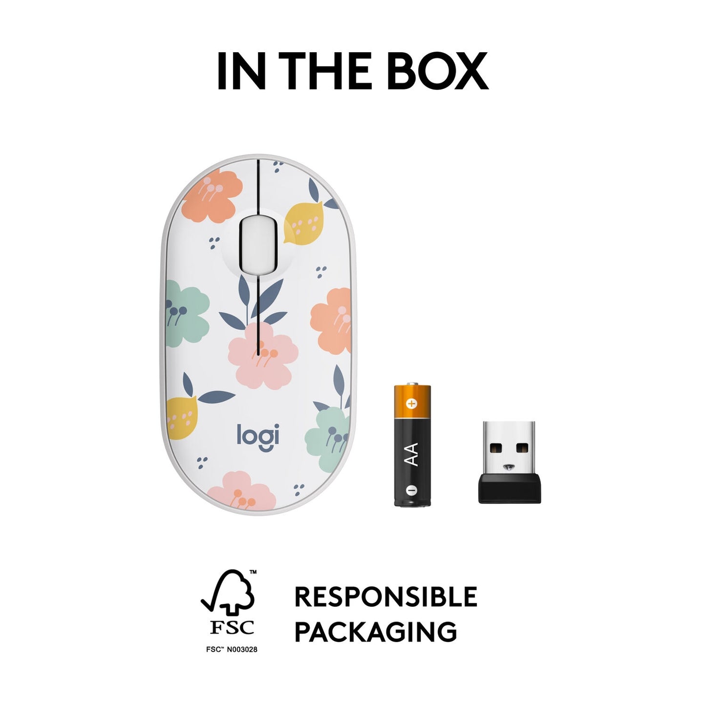 Logitech M340 Wireless Mouse Floral Bouquet 910-007280