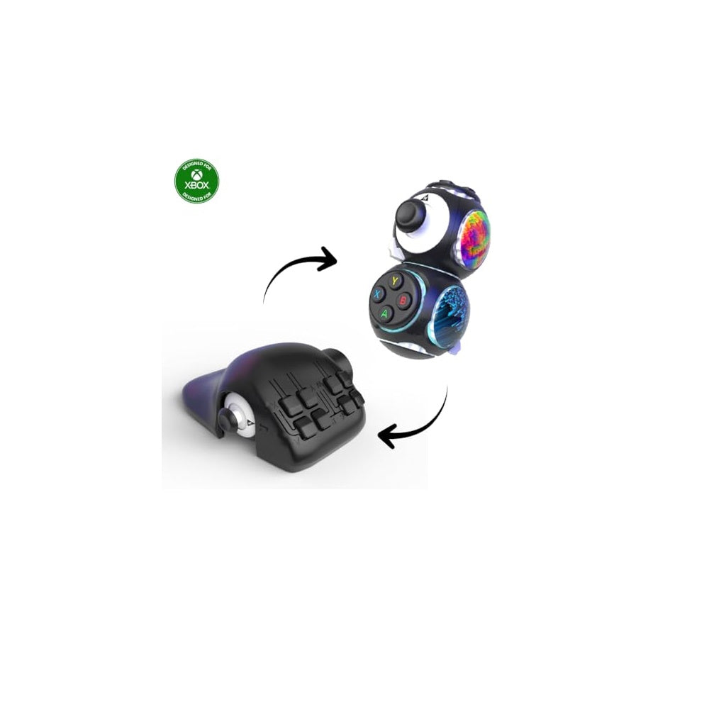 BYOWAVE Proteus Builder One-Handed Gaming Controller for PC, Steam & Xbox Series X|S, Advanced Remapping, Black