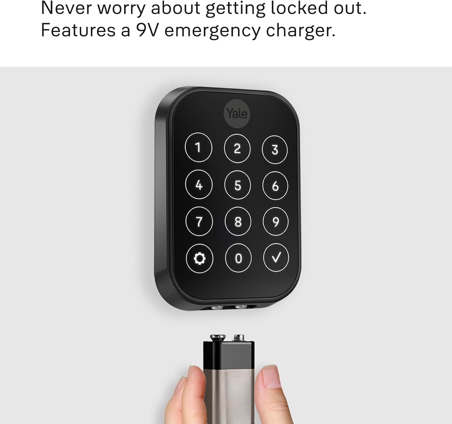Yale Assure Lock 2 Plus Apple Home Keys Deadbolt with Wi-Fi Black Suede YRD450-N-WF1