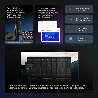 Elgato Stream Deck +, Audio Mixer and Studio Controller 20GBD9901