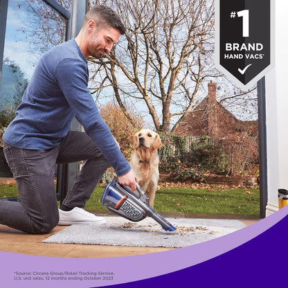 BLACK+DECKER Dustbuster Furbuster Pet Hair Vacuum with Motorized Pet Hair Brush, Handheld Vacuum Cordless