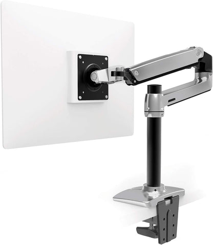 Ergotron - 24 Inches Screen Support Mounting Arm for Flat Panel Monitor - 20 Lbs - Black & Polished Aluminum 45-295-026
