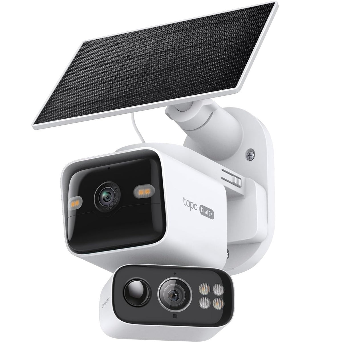 TP-Link Tapo C645D Solar-Powered Outdoor Dual Lens Pan & Tilt Security Camera Kit with Night Vision & Spotlights