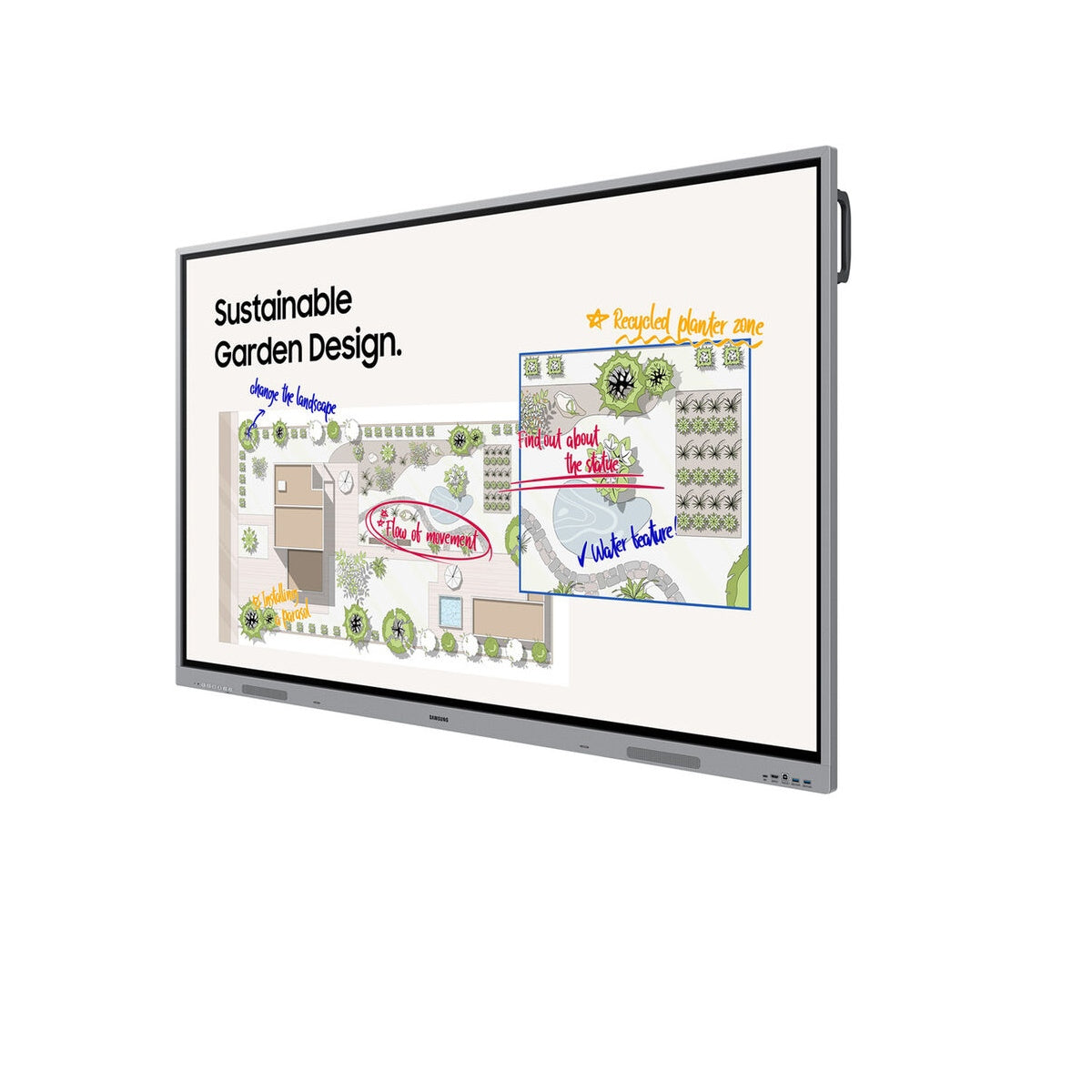 Samsung WEFX 75" UHD 4K 60Hz Interactive Display HDMI and USB I/O WE75FX