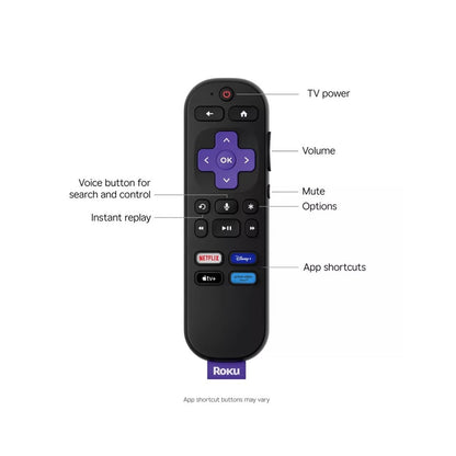 Hiro Roku TV 43" 1080p Full HD Smart TV Flat Screen LED Television with Roku TV and Dolby Audio H43C3D4