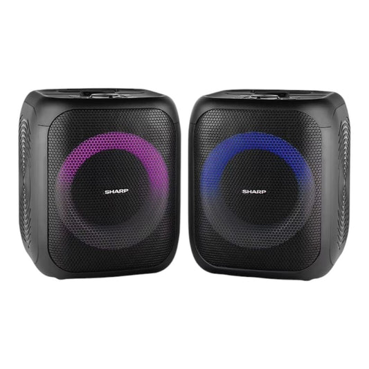 Sharp 8" Bluetooth Party Speakers 400W 8" Woofer, 1" Tweeter - PS-916 (2- pack)