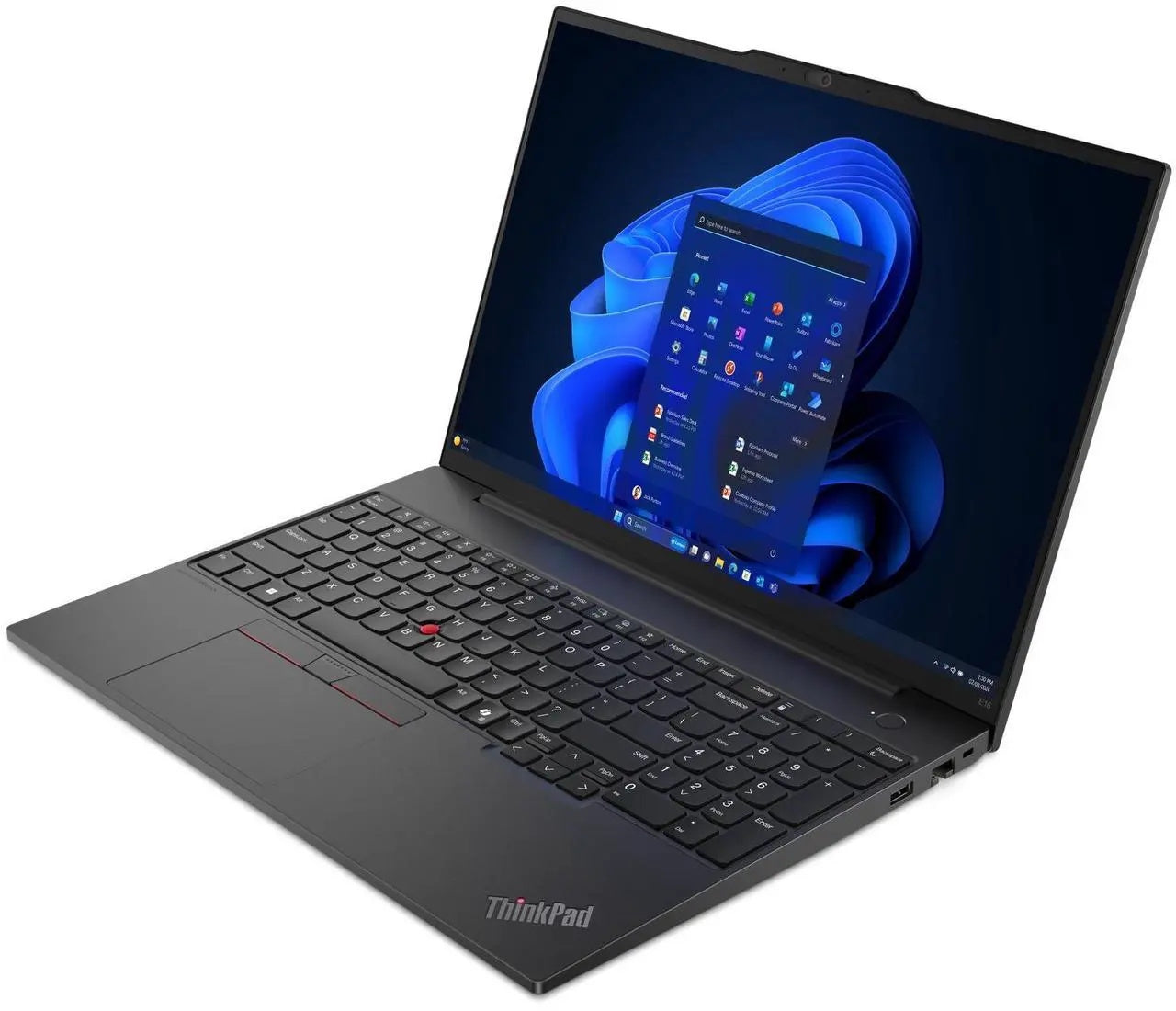 Lenovo ThinkPad E16 G2 Laptop, 16" FHD+ Touch Display, Intel Core Ultra 5 125U Up to 4.3GHz, 16GB RAM, 1TB SSD, Backlit keys, Fingerprint Reader, Windows 11 Pro 21MAS0NT00