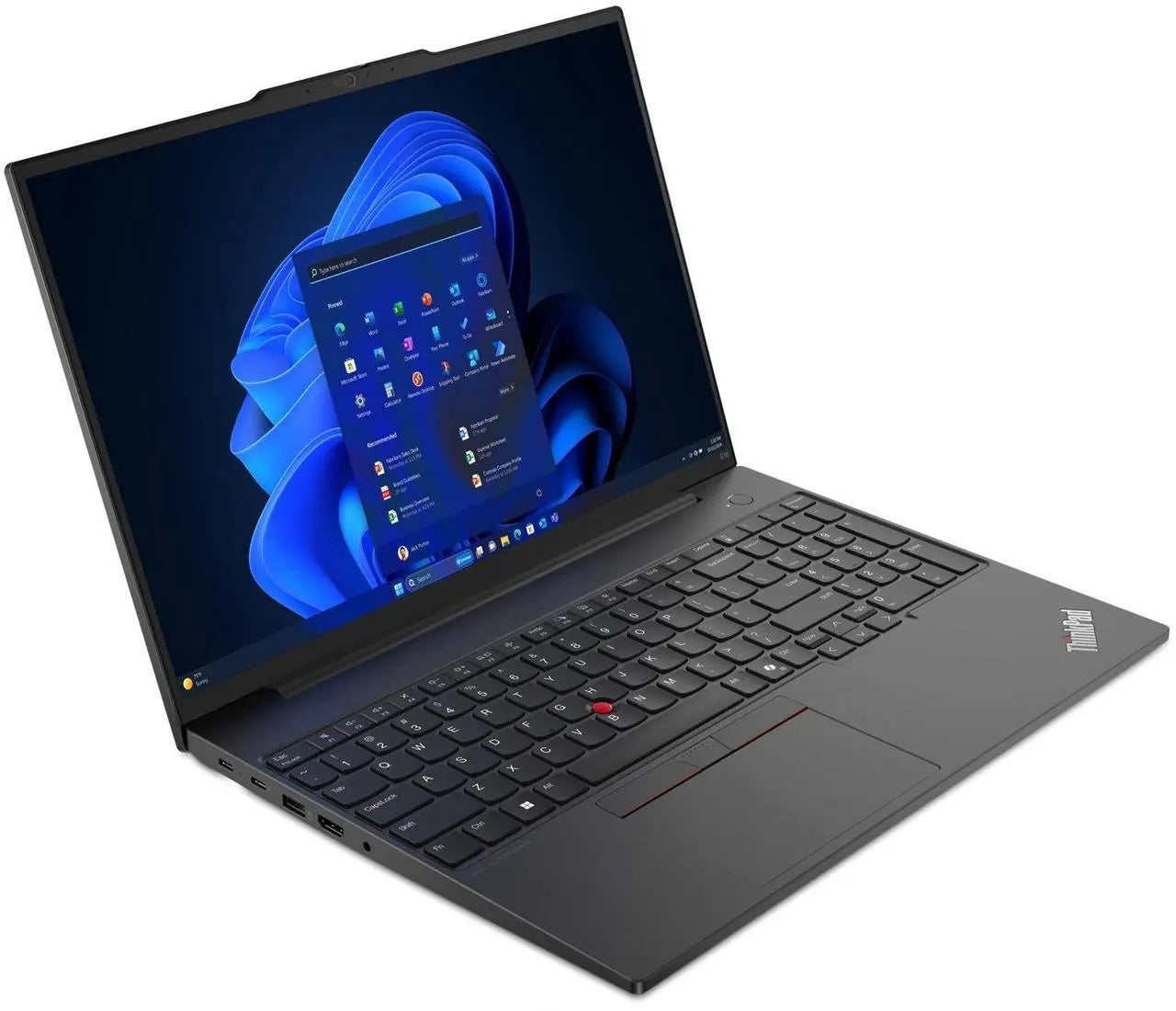 Lenovo ThinkPad E16 G2 Laptop, 16" FHD+ Touch Display, Intel Core Ultra 5 125U Up to 4.3GHz, 16GB RAM, 1TB SSD, Backlit keys, Fingerprint Reader, Windows 11 Pro 21MAS0NT00