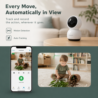 Swann Communications EVO 2K Pan Tilt Security Camera SWIFI-SE2KPT