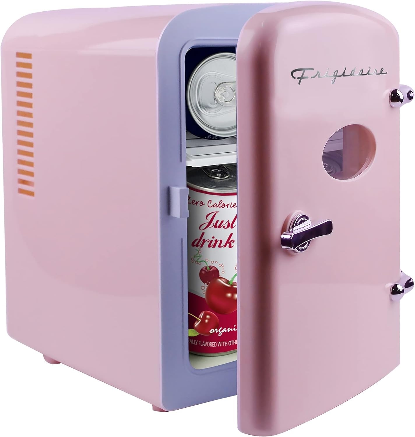 Frigidaire EEFMIS129-PINK-6COM 6 Can/ 4 liters Retro Mini Portable Fridge/Cooler