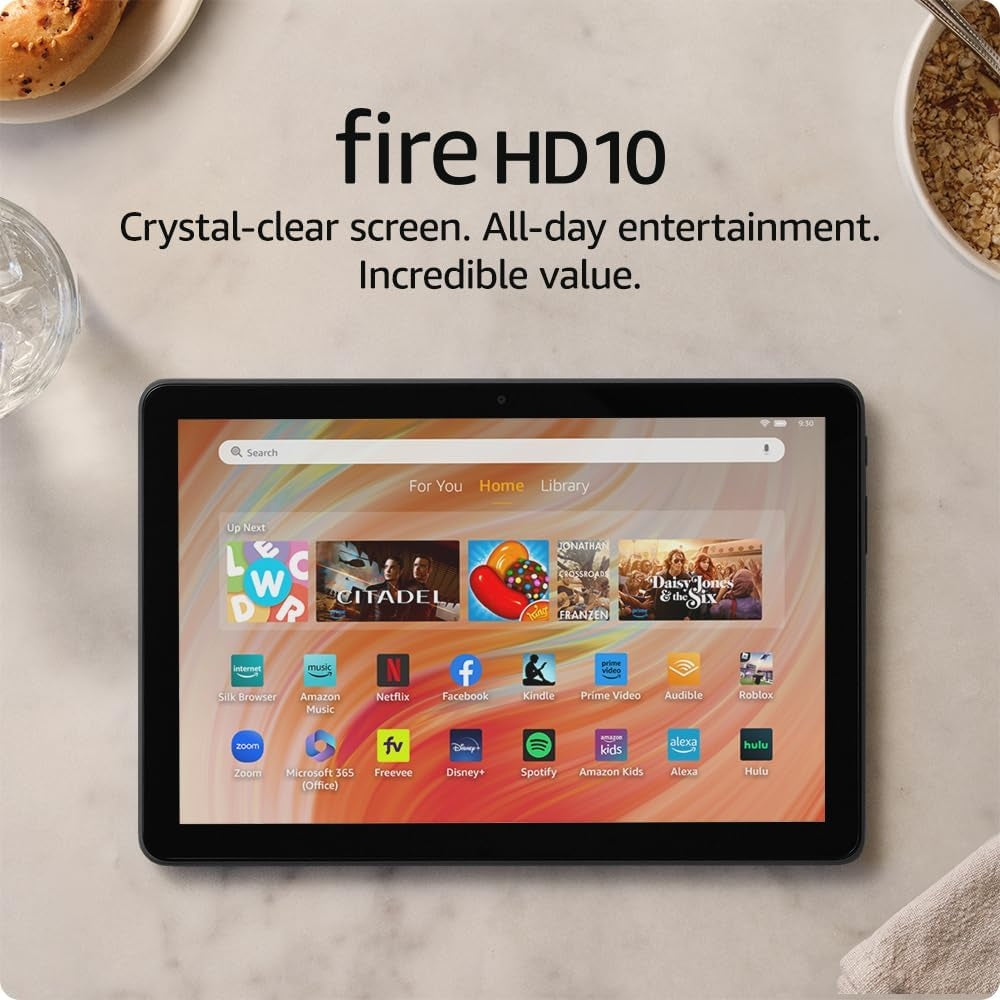 Amazon Fire HD 10, 10.1" Tablet - 32GB with Wi-Fi Black TG425K