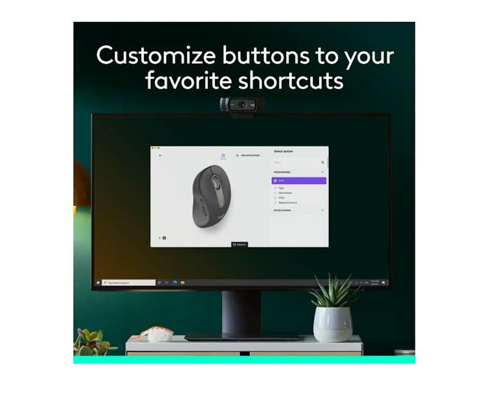 Logitech Signature M650L Wireless Optical Mouse Silent Clicks Graphite 910-007636