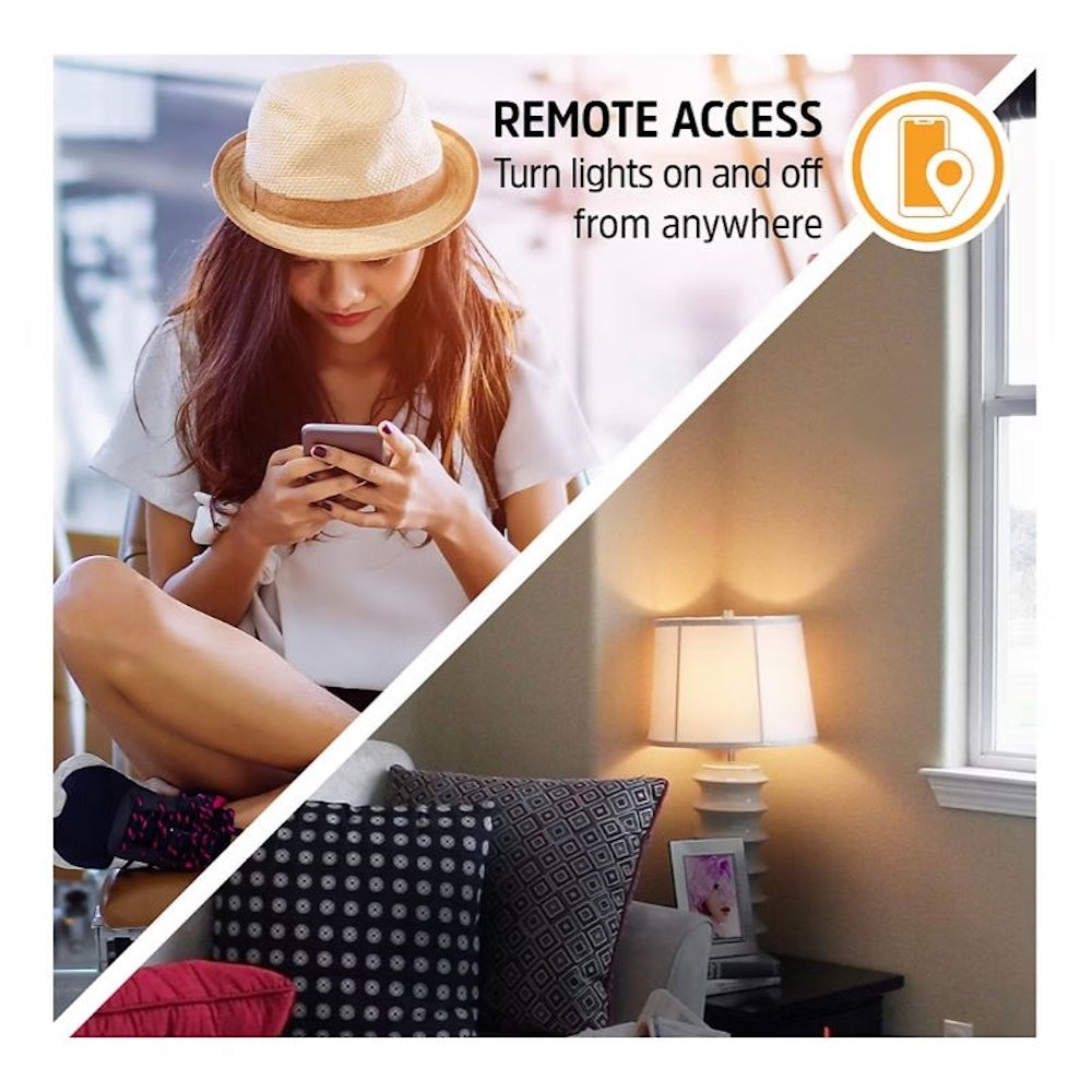 Energizer Connect Smart WiFi A19 LED White/Multi-Color RGB Light Bulb 4PK EAC2-1002-PP4