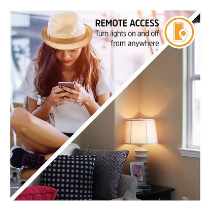 Energizer Connect Smart WiFi A19 LED White/Multi-Color RGB Light Bulb 4PK EAC2-1002-PP4