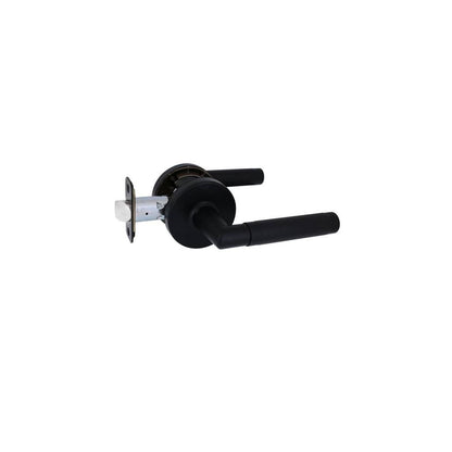 Woodcliff Matte Black Hall/Closet Passage Door Handle LH2X93SYXP