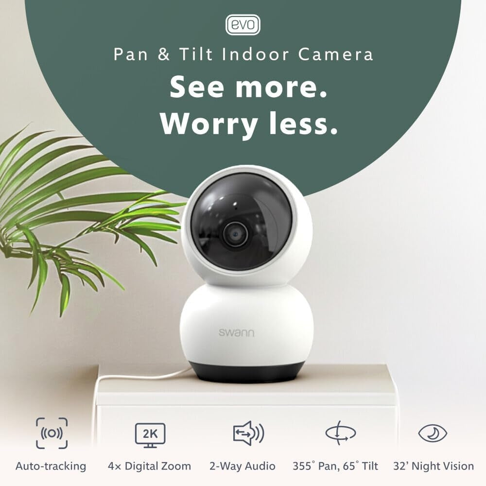 Swann Communications EVO 2K Pan Tilt Security Camera SWIFI-SE2KPT