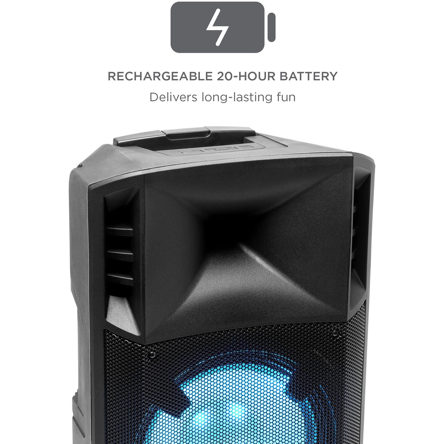ION Audio Power Glow 300 Portable Bluetooth Loudspeaker with Wired Microphone IPA118A