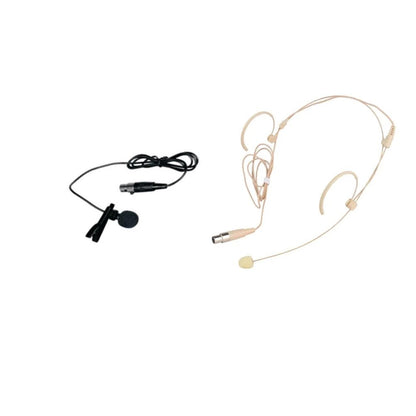 Technical Pro WM1322 Professional Dual UHF Wireless Handheld, Lapel & Headset Microphone System