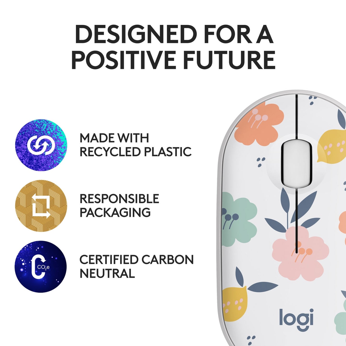 Logitech M340 Wireless Mouse Floral Bouquet 910-007280