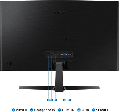 Samsung 27" 100Hz Essential S3 (S36GD) Series FHD 1800R Curved Computer Monitor LS27D366GANXZA