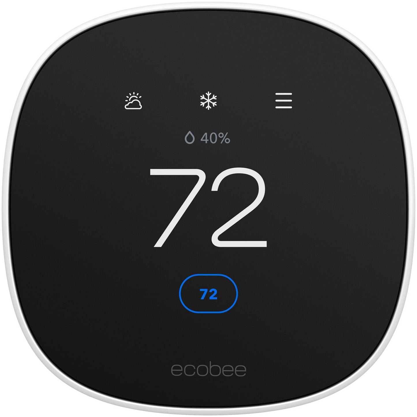 ecobee - Smart Thermostat Essential - Programmable Wi-Fi Thermostat - Works with Siri, Alexa, and Google