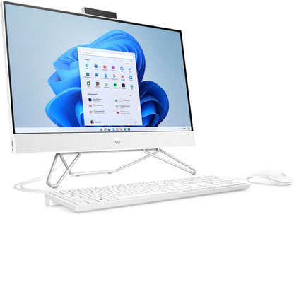 HP 24-cb0110 24" All-in-One Computer, Intel Celeron J4025, 4GB/ 256GB SSD, Win11 Home, Snow White, 577C4AA#ABA