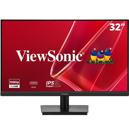 ViewSonic VA3209M 32 Inch 1080p 75Hz 1ms IPS Computer Monitor, Full HD, HDMI, VGA - Black