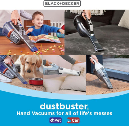 BLACK+DECKER Dustbuster Furbuster Pet Hair Vacuum with Motorized Pet Hair Brush, Handheld Vacuum Cordless