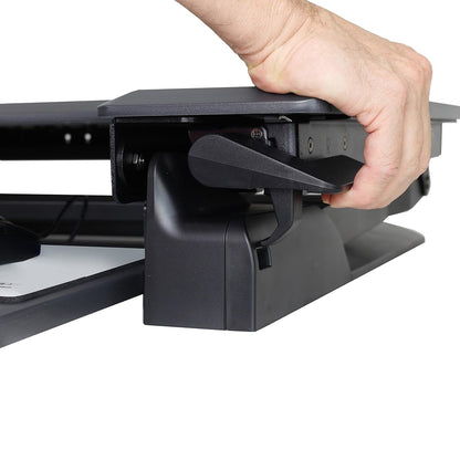 Ergotron WorkFit-TL 38"W Adjustable Standing Desk Converter, Black/Dark Gray 33-406-085
