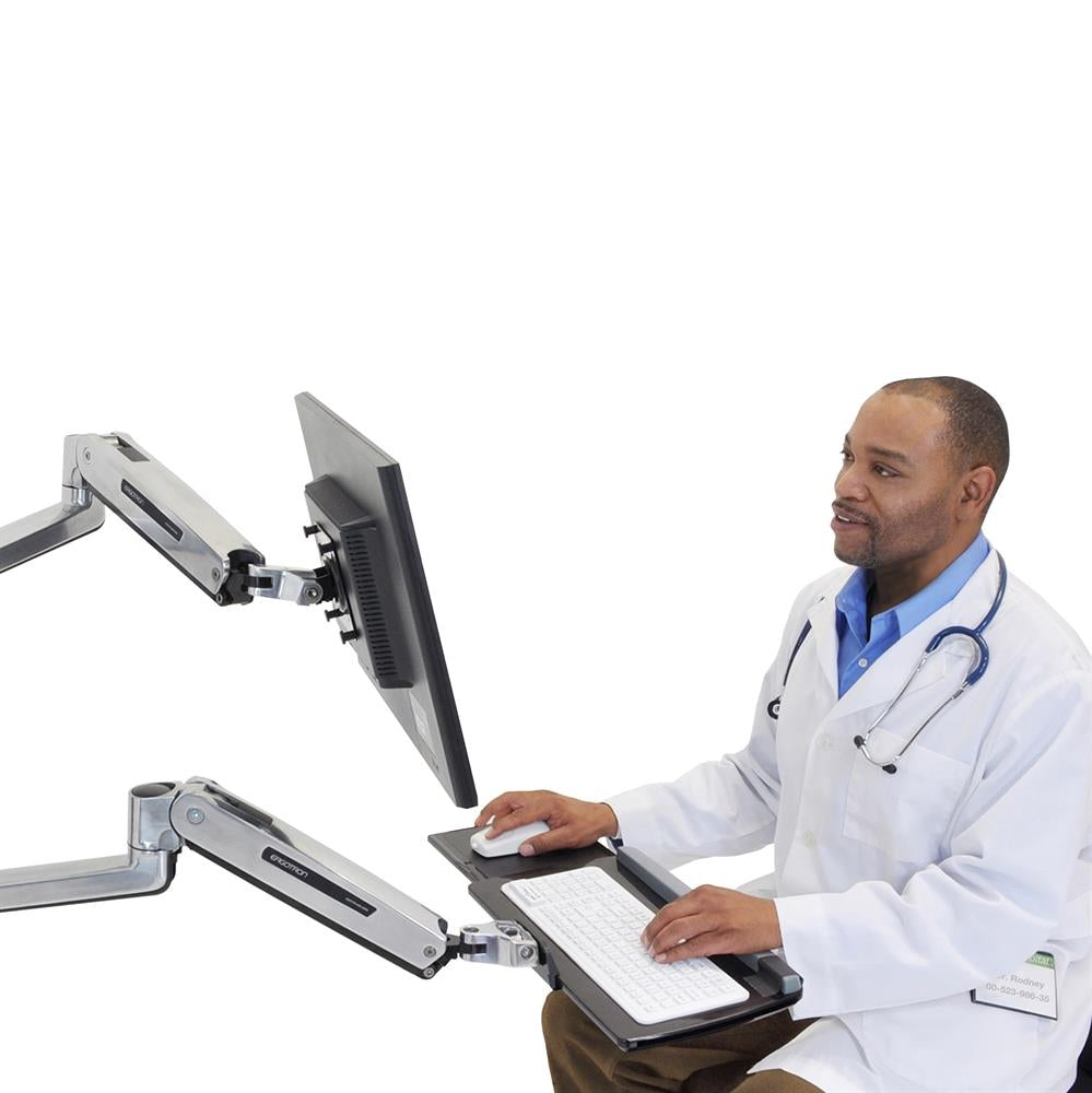 Ergotron 45-354-026 LX Sit-Stand Wall Mount Keyboard Arm