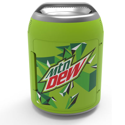 Mountain Dew MIS604MD 0.14-Cu. Ft. 6-Can Portable Mini Fridge, Green