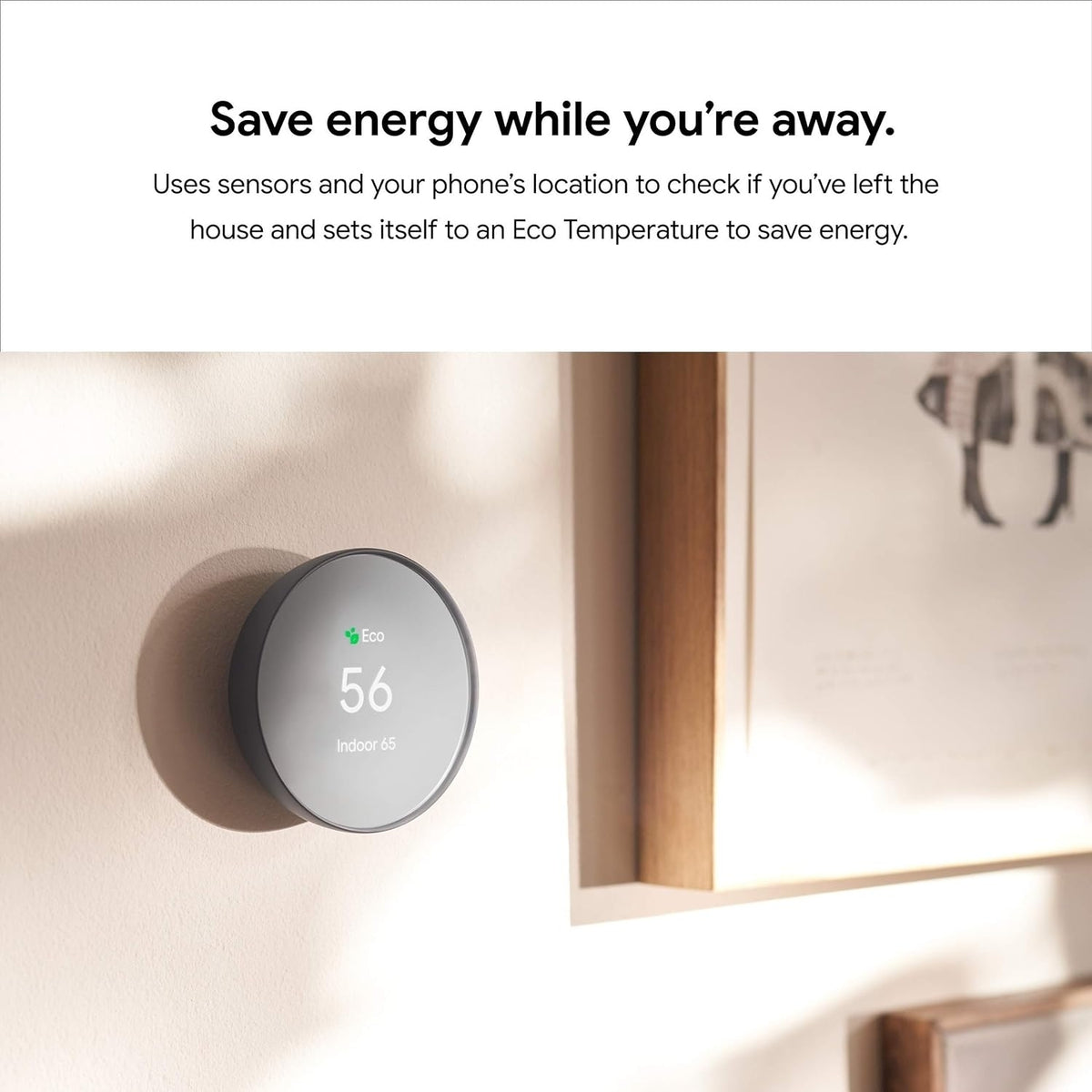 Google Nest Smart Programmable Wi-fi Thermostat Charcoal GA02081-CA