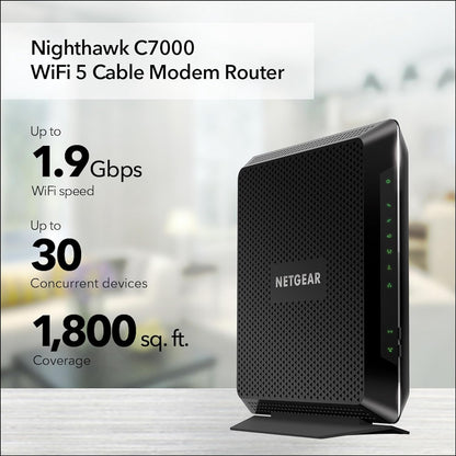 Netgear AC1900 Nighthawk Dual-Band Cable Modem Router C7000-100NAS