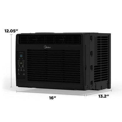 Midea 6,000 BTU DOE Window Air Conditioner with ComfortSense Remote, for spaces up to 250 sq. ft. MAW06R1WBL-T