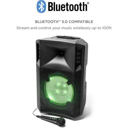 ION Audio Power Glow 300 Portable Bluetooth Loudspeaker with Wired Microphone IPA118A